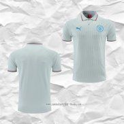 Camiseta Polo del Manchester City 2022 2023 Gris