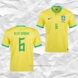 Camiseta Primera Brasil Jugador Alex Sandro 2022