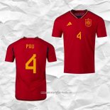 Camiseta Primera Espana Jugador Pau 2022