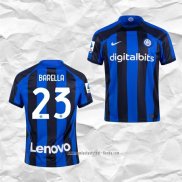 Camiseta Primera Inter Milan Jugador Barella 2022 2023