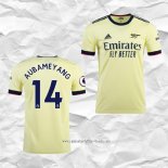 Camiseta Segunda Arsenal Jugador Aubameyang 2021 2022