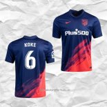 Camiseta Segunda Atletico Madrid Jugador Koke 2021 2022