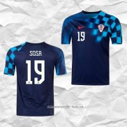 Camiseta Segunda Croacia Jugador Sosa 2022