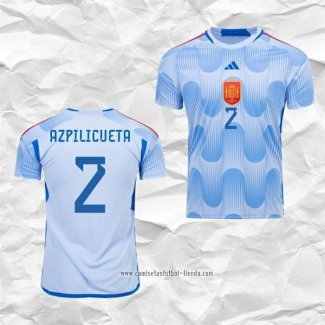 Camiseta Segunda Espana Jugador Azpilicueta 2022