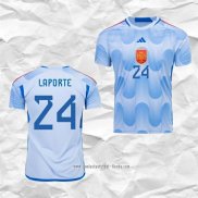Camiseta Segunda Espana Jugador Laporte 2022