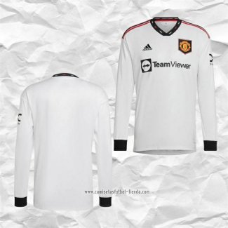 Camiseta Segunda Manchester United 2022 2023 Manga Larga