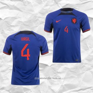 Camiseta Segunda Paises Bajos Jugador Virgil 2022