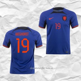 Camiseta Segunda Paises Bajos Jugador Weghorst 2022