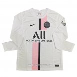 Camiseta Segunda Paris Saint-Germain 2021 2022 Manga Larga