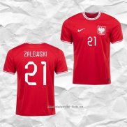 Camiseta Segunda Polonia Jugador Zalewski 2022