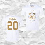 Camiseta Segunda Serbia Jugador Sergej 2022