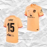 Camiseta Tercera Atletico Madrid Jugador Savic 2022 2023