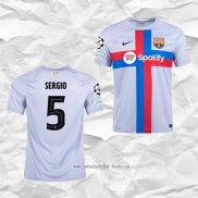 Camiseta Tercera Barcelona Jugador Sergio 2022 2023