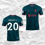 Camiseta Tercera Liverpool Jugador Diogo J. 2022 2023