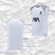 Camiseta de Entrenamiento Liverpool 2022 2023 Sin Mangas Blanco
