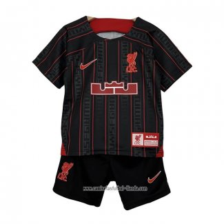 Camiseta de Entrenamiento Liverpool x LeBron James 2023 Nino