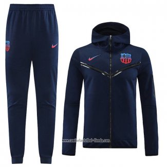 Chandal con Capucha del Barcelona 2022 2023 Azul