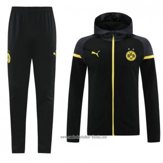 Chandal con Capucha del Borussia Dortmund 2024 2025 Negro