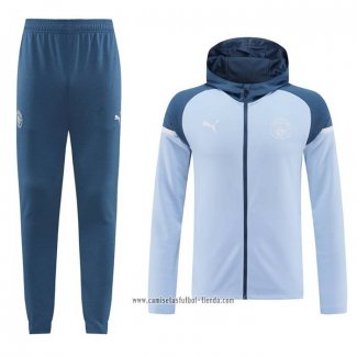 Chandal con Capucha del Manchester City 2024 2025 Azul