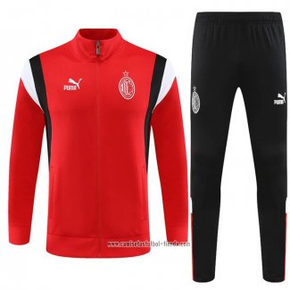 Chandal de Chaqueta del AC Milan 2023 2024 Rojo