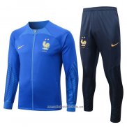 Chandal de Chaqueta del Francia 2022 2023 Nino Azul