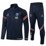 Chandal de Chaqueta del Paris Saint-Germain 2021 2022 Nino Azul