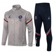 Chandal de Chaqueta del Paris Saint-Germain Jordan 2021 2022 Gris