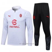 Chandal de Sudadera del AC Milan 2023 2024 Blanco