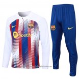 Chandal de Sudadera del Barcelona 2023 2024 Nino Blanco