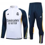 Chandal de Sudadera del Real Madrid 2023 2024 Nino Blanco