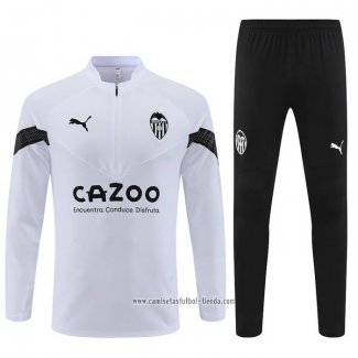 Chandal de Sudadera del Valencia 2022 2023 Blanco