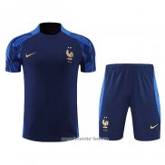 Chandal del Francia 2022-2023 Manga Corta Azul - Pantalon Corto