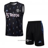 Chandal del Manchester United 2023 2024 Sin Mangas Negro