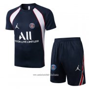 Chandal del Paris Saint-Germain Jordan 2022 2023 Manga Corta Azul - Pantalon Corto