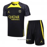 Chandal del Paris Saint-Germain Jordan 2023 2024 Manga Corta Negro - Pantalon Corto