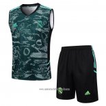 Chandal del Real Madrid 2023 2024 Sin Mangas Verde