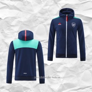 Chaqueta con Capucha del Arsenal 2021 2022 Azul