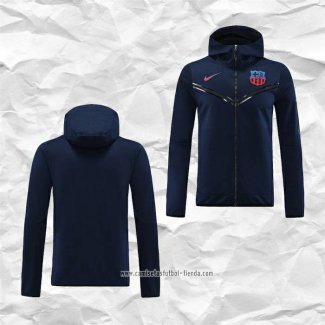 Chaqueta con Capucha del Barcelona 2022 2023 Azul