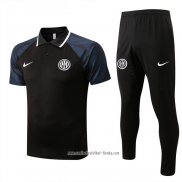 Conjunto Polo del Inter Milan 2022 2023 Negro