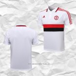 Camiseta Polo del Manchester United 2021-2022 Blanco