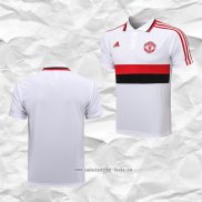 Camiseta Polo del Manchester United 2021-2022 Blanco