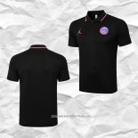 Camiseta Polo del Paris Saint-Germain Jordan 2021 2022 Negro