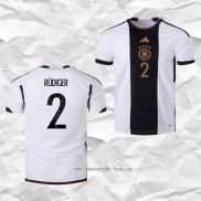 Camiseta Primera Alemania Jugador Rudiger 2022