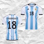 Camiseta Primera Argentina Jugador G.Rodriguez 2022