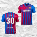 Camiseta Primera Barcelona Jugador Gavi 2021 2022
