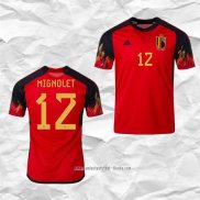 Camiseta Primera Belgica Jugador Mignolet 2022