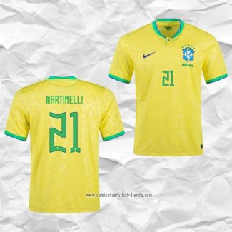 Camiseta Primera Brasil Jugador Martinelli 2022