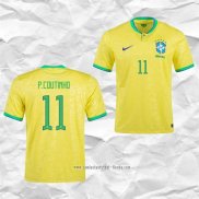 Camiseta Primera Brasil Jugador P.Coutinho 2022