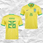 Camiseta Primera Brasil Jugador Rodrygo 2022