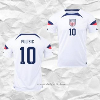 Camiseta Primera Estados Unidos Jugador Pulisic 2022